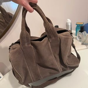 Alexander Wang Rocco bag, gray suede